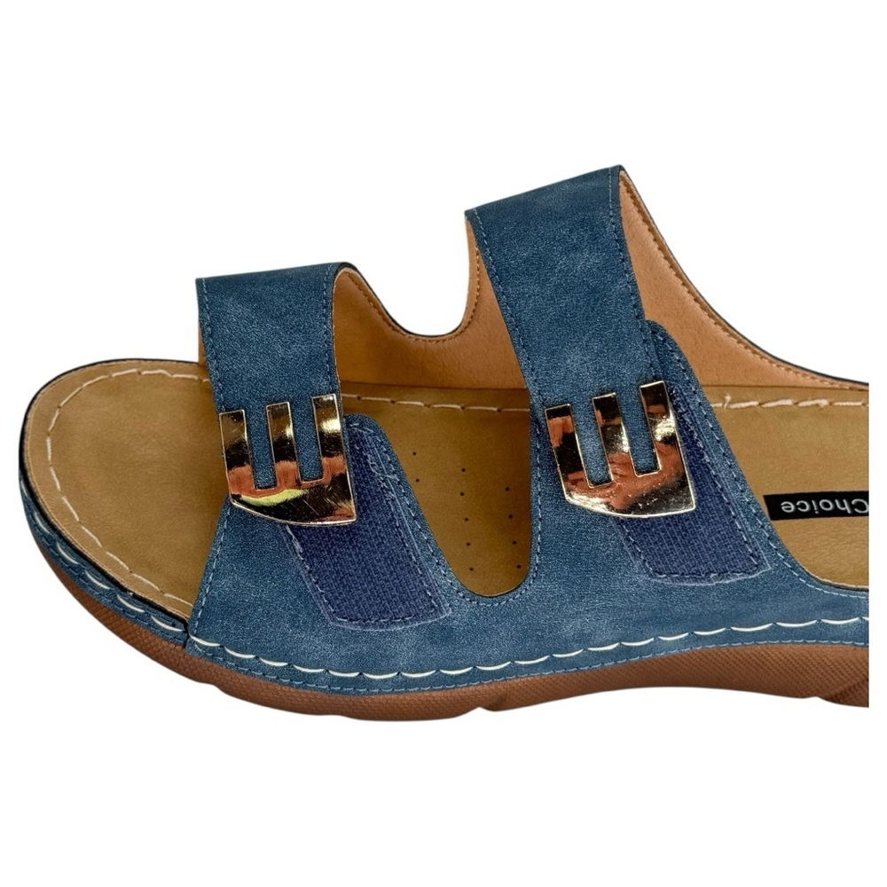 Good Choice Gretchen Navy Womens Sandals Size 7.5M - Picture 8 of 12